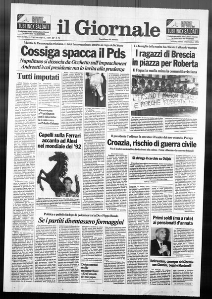 Il giornale : quotidiano del mattino